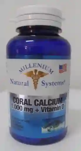 Coral Calcium 1000 Mg + Vitamina D Natural Systems