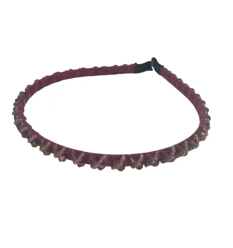 Diadema Color Morado Diseño Tejido