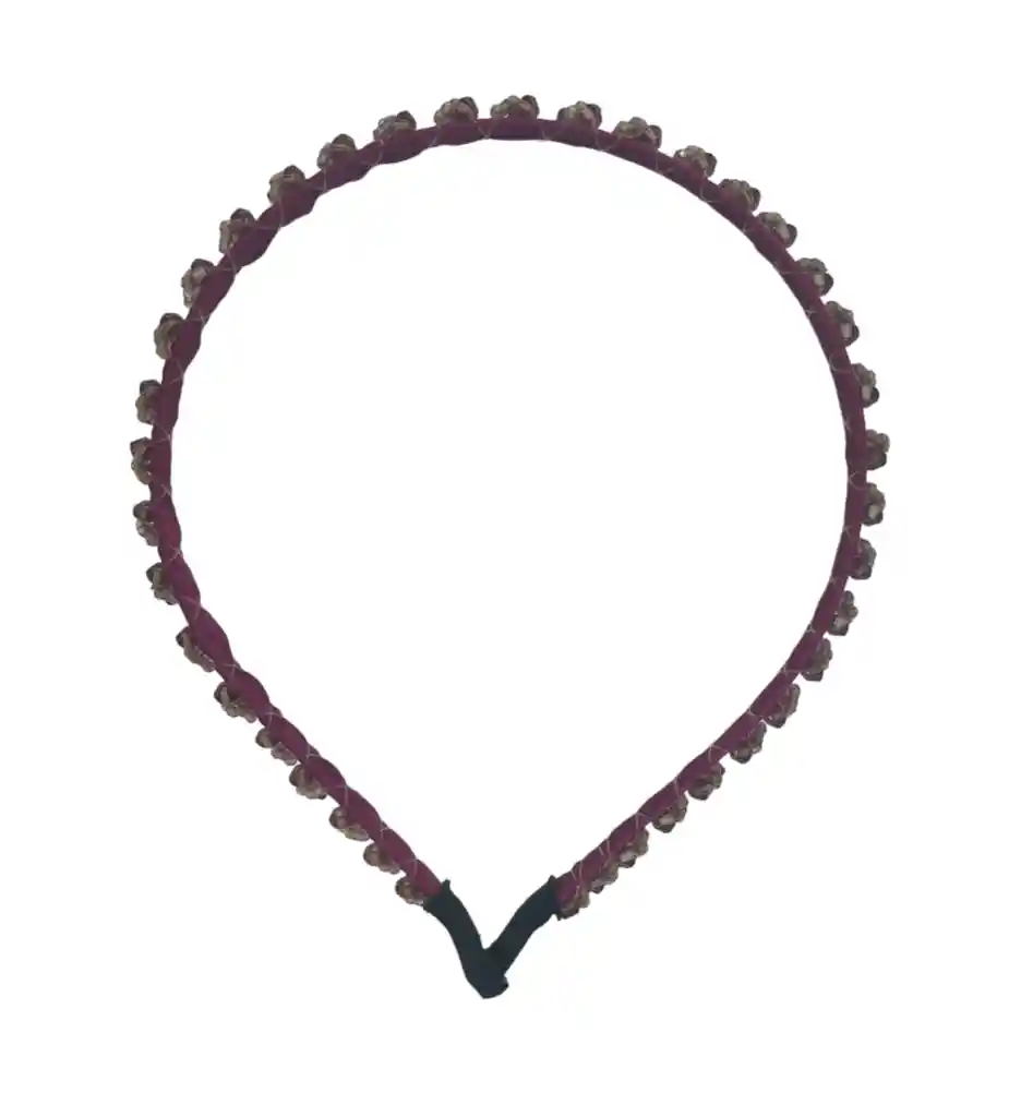 Diadema Color Morado Diseño Tejido