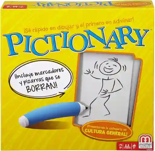 Juego De Mesa Pictionary Mattel Para Familia Niños