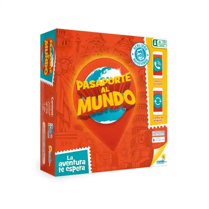 Juego De Mesa Pasaporte Al Mundo 10 Para Familia Niños