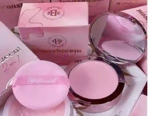 Polvo Sueltoy Compacto 2 En 1 Bloomshell Tono 2 Rosado Grande