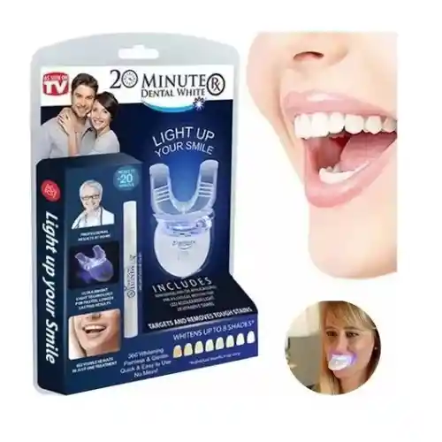 Kit De Blanqueamiento 20 Minutes Dental White Luz Led