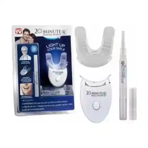 Kit De Blanqueamiento 20 Minutes Dental White Luz Led