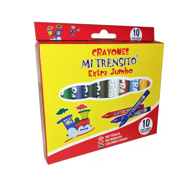 Crayola Jumbo Trencito Caja De 10 Uni