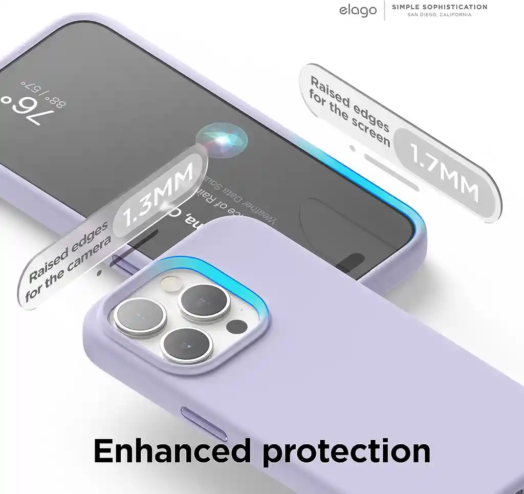 Elago Estuche Para Iphone 15 Pro Magsafe Silicone En Lavanda
