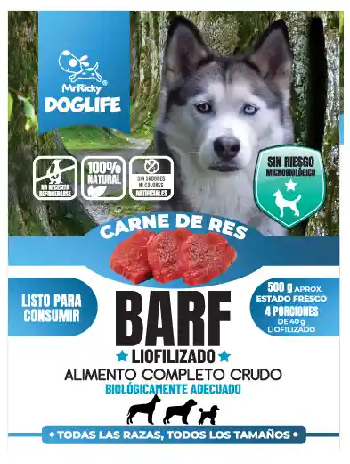 Alimento Para Perros Barf Liofilizado Carne De Res En Polvo