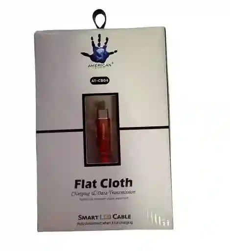 Cable Smart Led American Tipo C Flat Cloth At-cb04