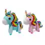 2 Globos Pony Unicornios Caballos Rosa Y Azul 4d 65cm