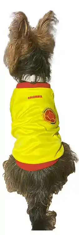 Camisa Ropa Perro Mascota Colombia Copa America Small