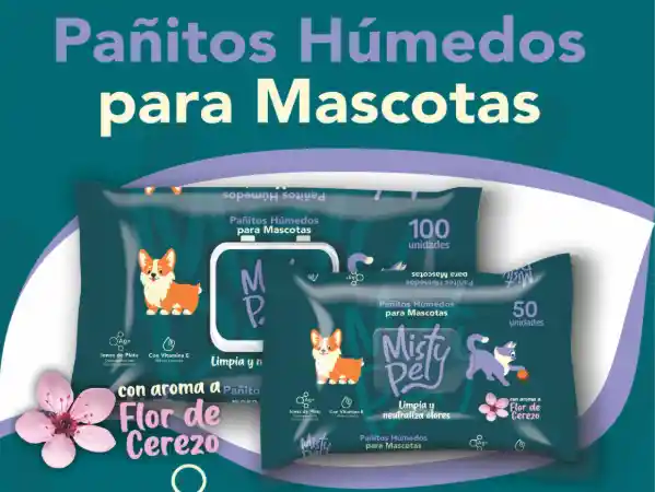 Mistyc Pet Pañitos Humedos 10uni