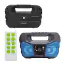 Parlante Recargable Bluetooth Karaoke Control Usb Radio Fm Kts-1189 Color Azul