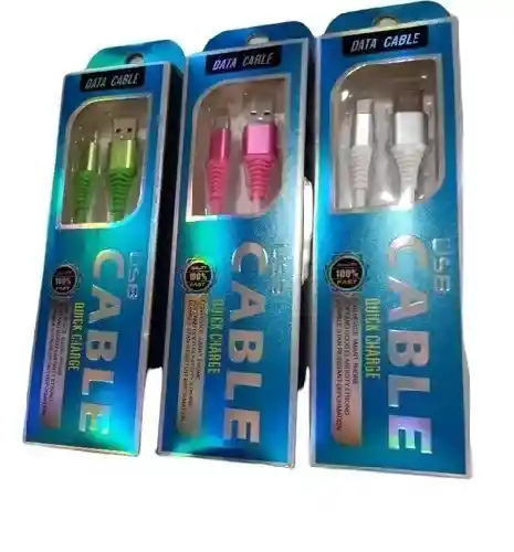 Cable Para Celular Carga Rápida De 1 Metro