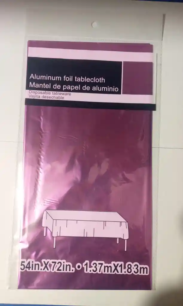 Mantel Desechable Para Fiesta En Variedad De Colores X Unidad