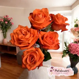 Flores Bouquet Rosas Naranjas