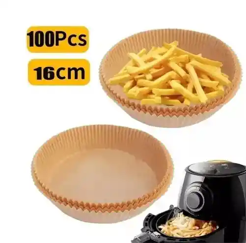 Canastilla Papel Antiadherente Air Fryer Freidora X 100 Und