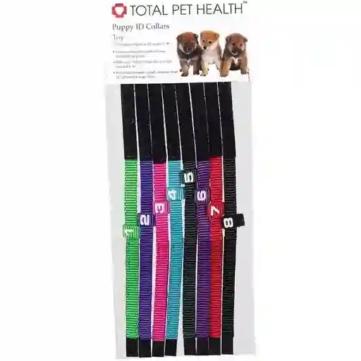 Collares De Colores Y Numerados Para Identificación De Cachorros