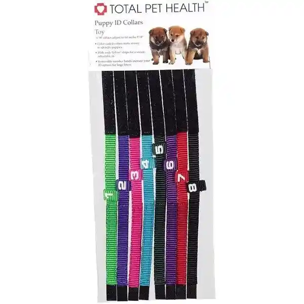 Collares De Colores Y Numerados Para Identificación De Cachorros