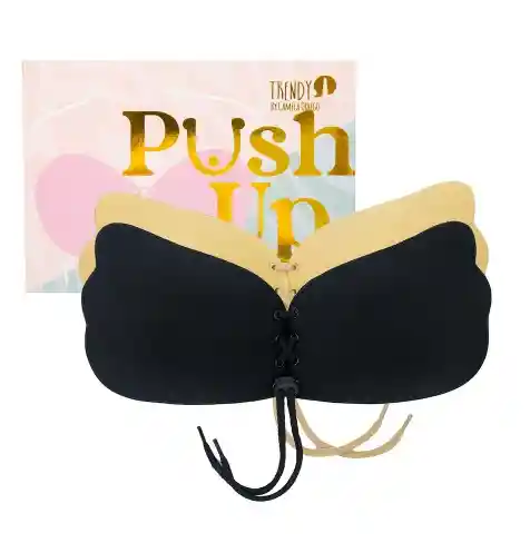 Brasier Invisible Push Up Talla Unica Tono Beige Trendy