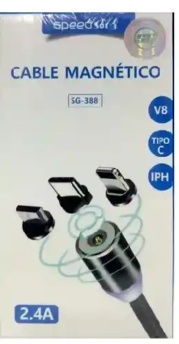 Cable Magnetico V8/tipo C/iph Speedsong Sg-388