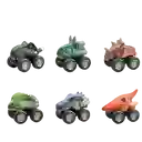 Set X6 Colección Carros Dinosaurio Juguetes Impulso 7cm Niño