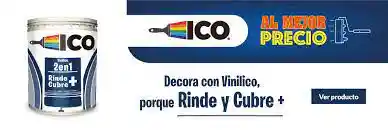 Pintura Tipo 1 Vinilo Ico X 1/4 Blanco Base Agua
