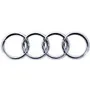 Emblema Audi Baul Escudo Plateado Cromado 175mm Rs