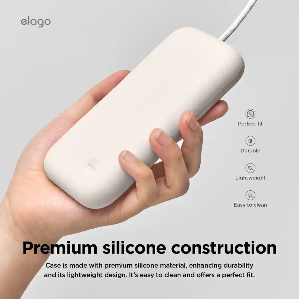 Elago Estuche Para Bateria De Apple Vision Pro Silicona En Stone