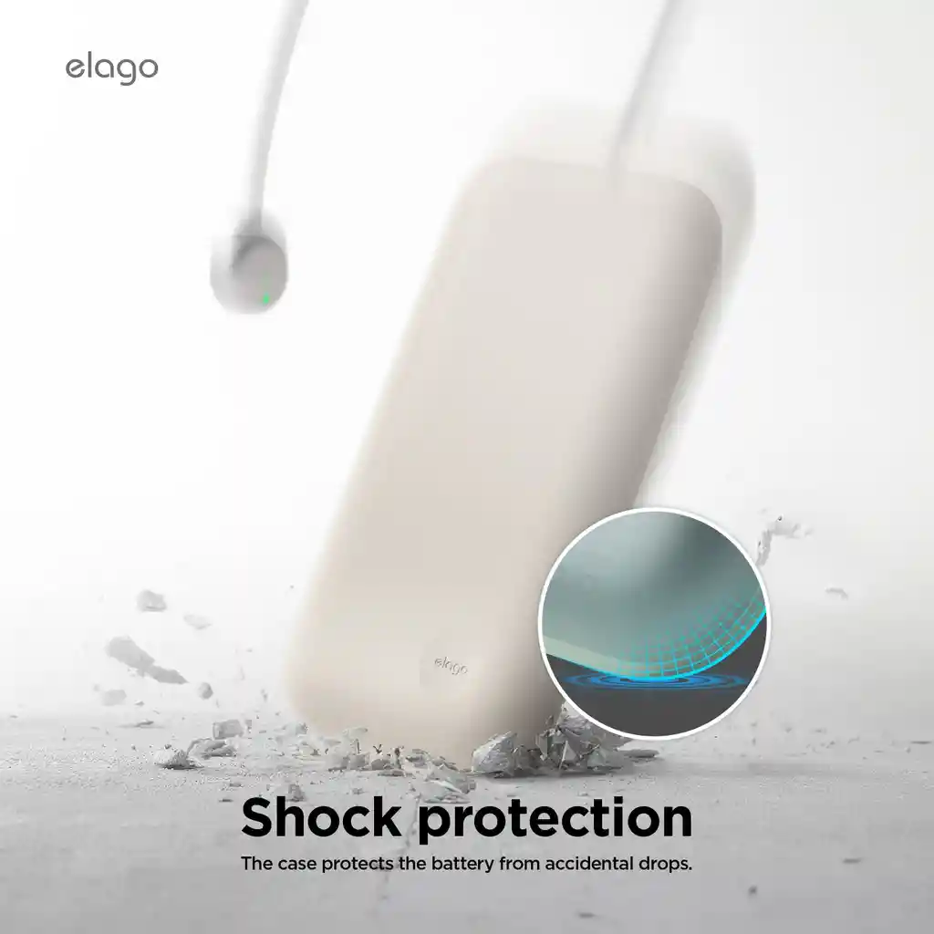 Elago Estuche Para Bateria De Apple Vision Pro Silicona En Stone