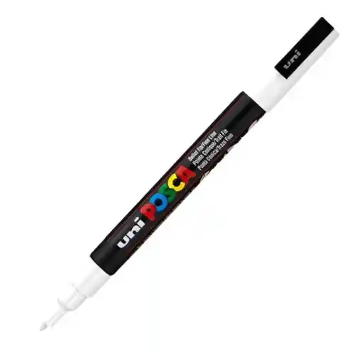 Posca Marcador Grafico - Blanco, 1.3mm