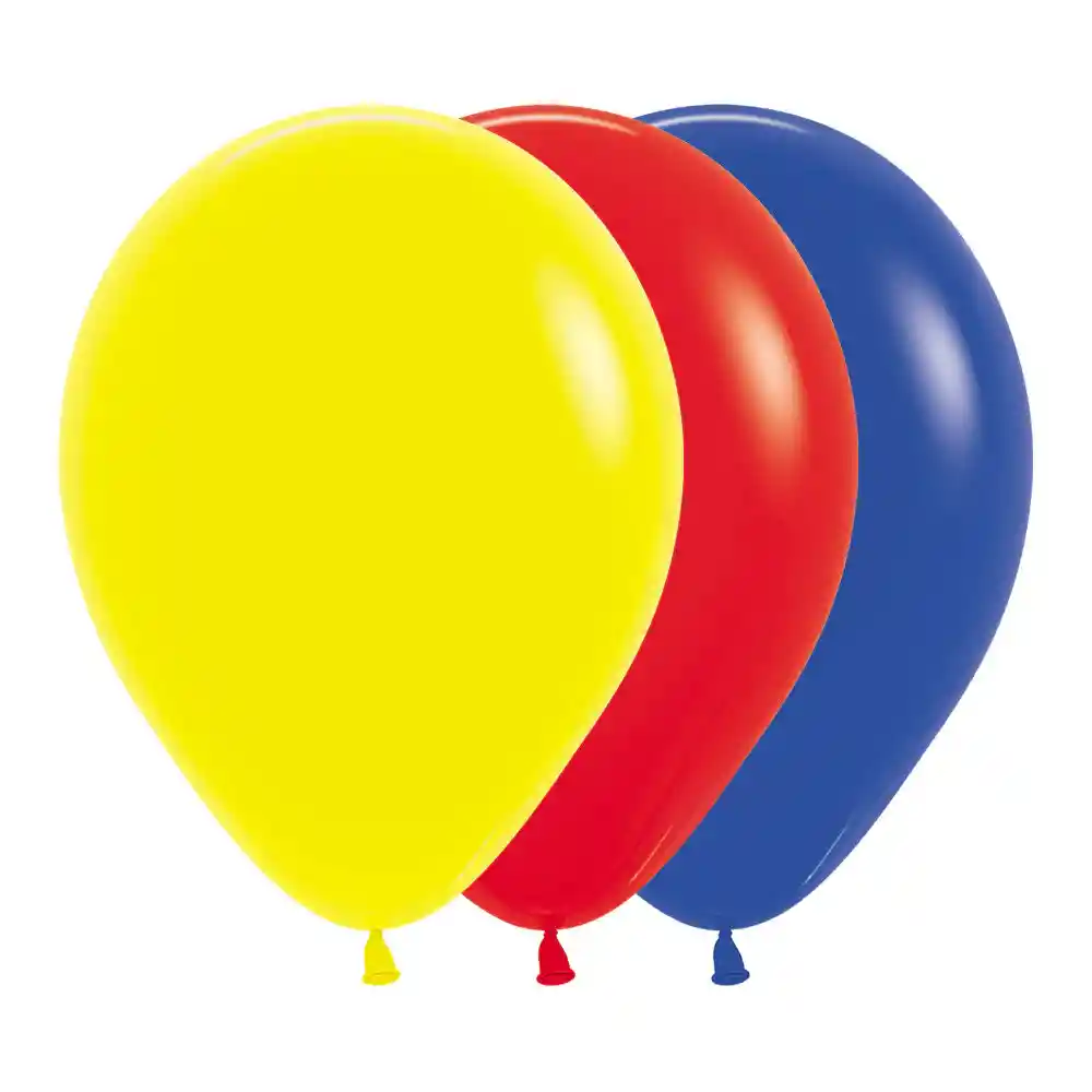 Globos Tricolor Seleccion Colombia X 12