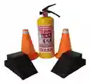 Kit Seguridad Carretera Carro Extintor Conos Taco Emergencia