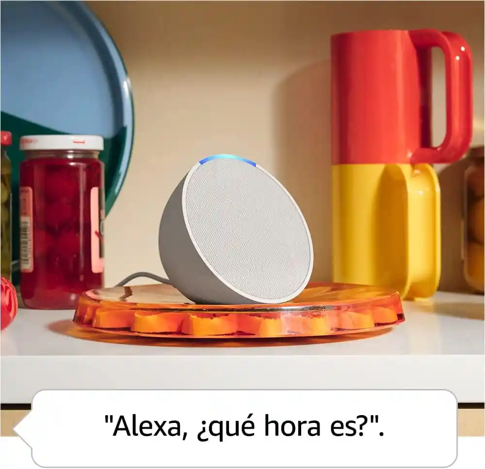 Amazon Echo Pop Altavoz Inteligente Bluetooth Con Alexa Sonido Potente Negro