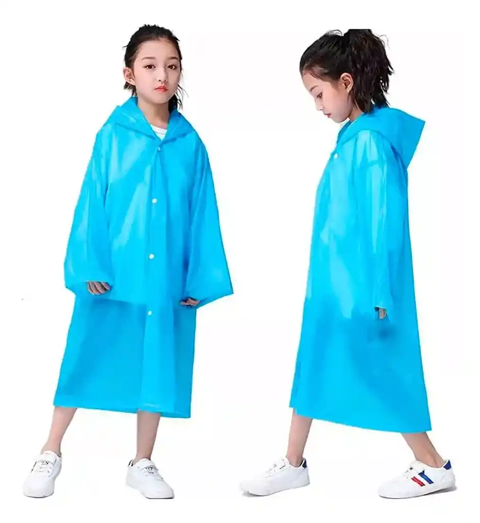 Capa Carpa Lluvia Impermeable Pvc Niños Vestuario Invierno