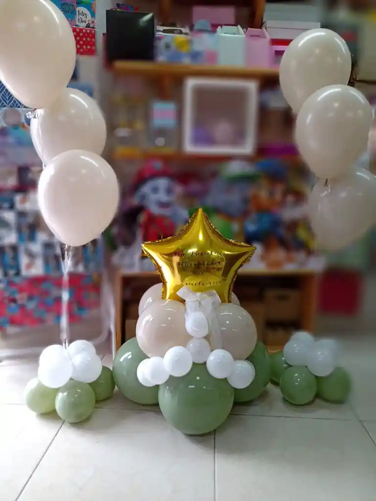 Globos Para Bautizo Baby Shower Primera Comunión Cumpleaños Graduación