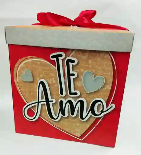 Caja De Ragalo Para Amor Y Amistad 22x 22