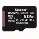 Memoria Micro Sd Kingston 512 Gb Canvas Select Plus Clase 10
