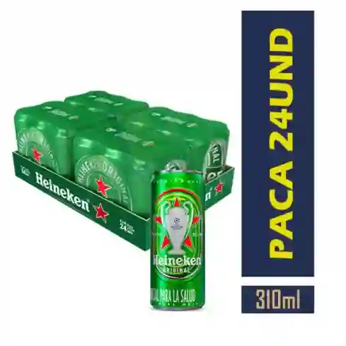 Heineken Cerveza 310ml Paca X 24und