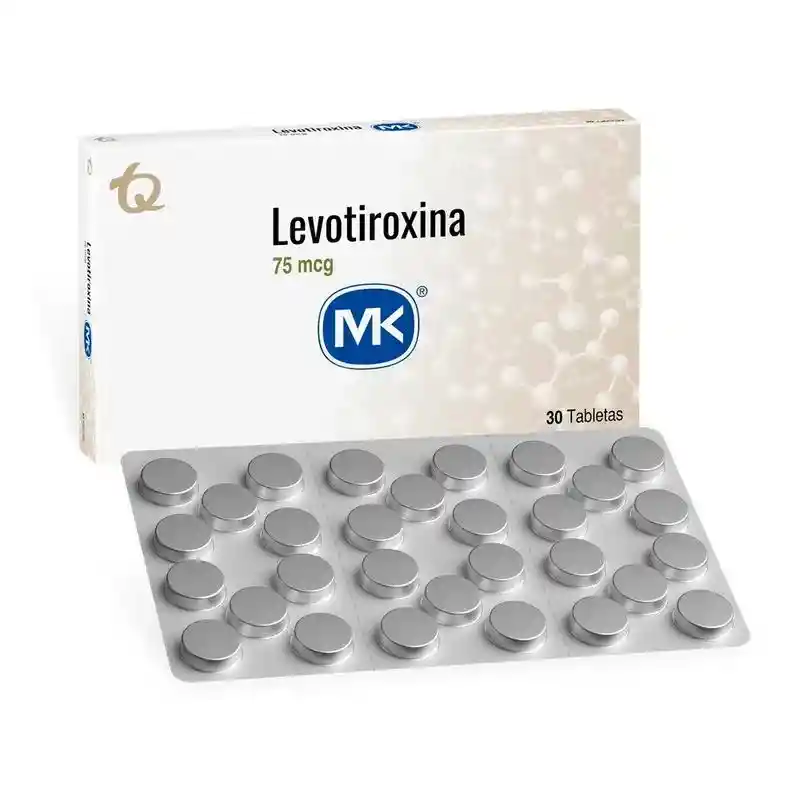 Levotiroxina Mk Tabletas 75mcg