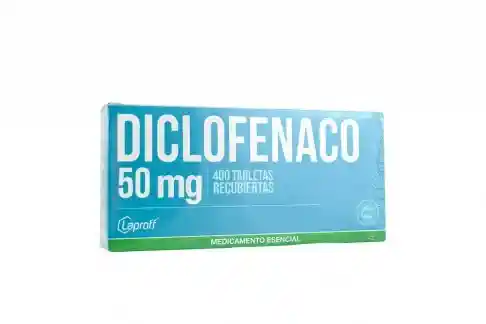 Diclofenaco 50 Mg, Caja Con 400 Tabletas Recubiertas