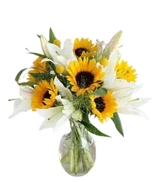 Ramo De Girasol Y Lirios
