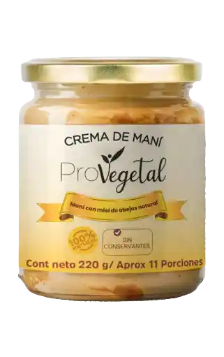 Crema Mani Miel X220gr Provegetal