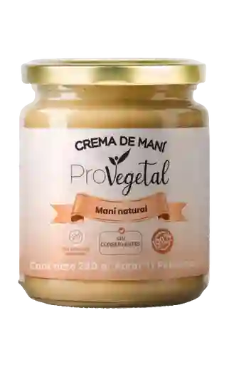 Crema Mani Natural X220gr Provegetal