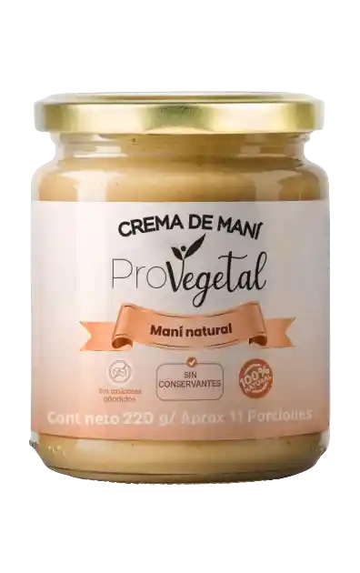 Crema Mani Natural X220gr Provegetal