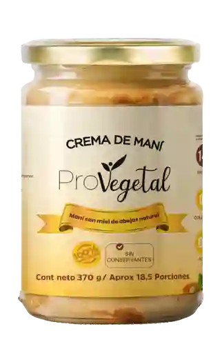 Crema Mani Miel X370gr Provegetal