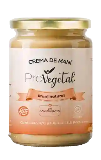 Crema Mani Natural X370gr Provegetal