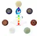 Set 7 Chakras Cuarzos Piedras 100% Naturales Runas + Estuche