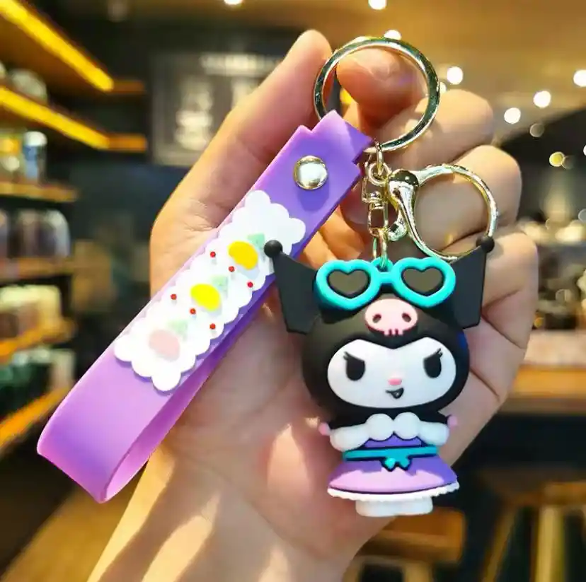 Llavero 3d Kuromi Sanrio Gafas