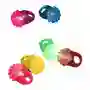 Anillos Luz Led Goma Fiestas Hora Loca X6 Unidades