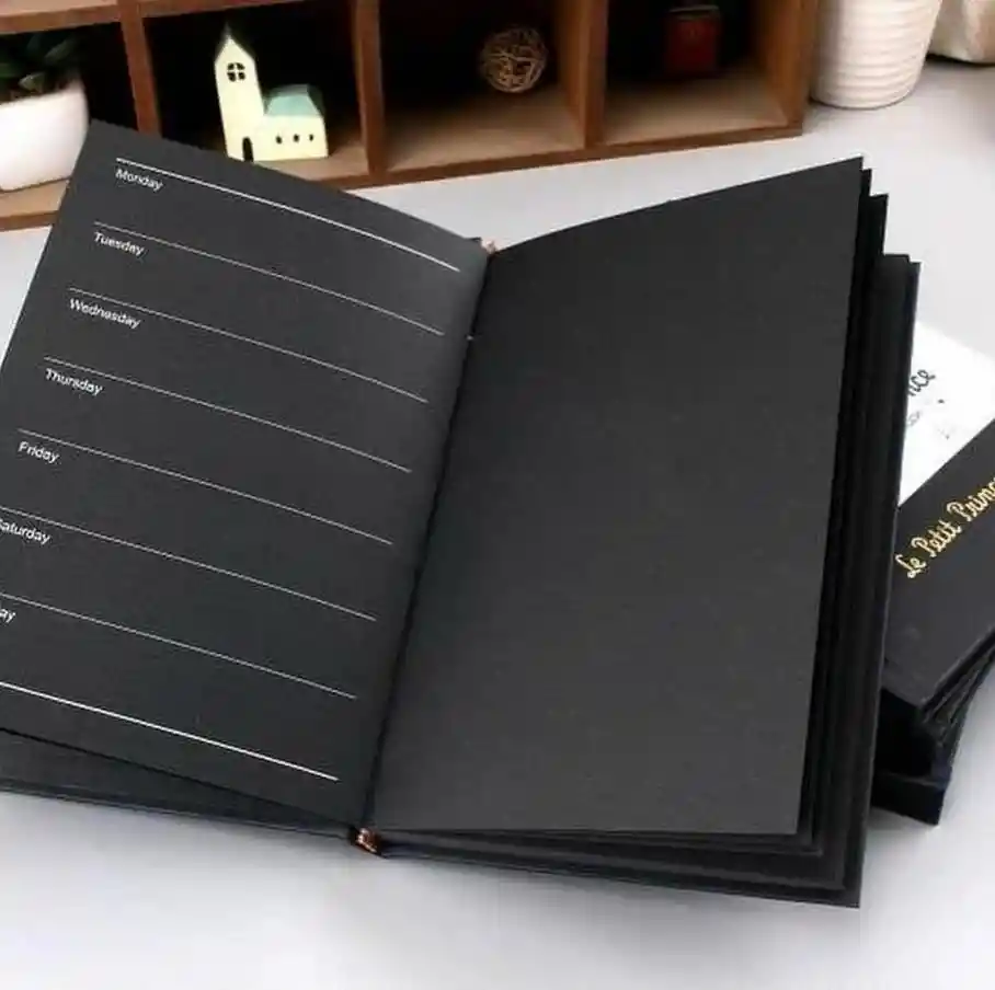 Agenda Pasta Dura El Principito Black Edition